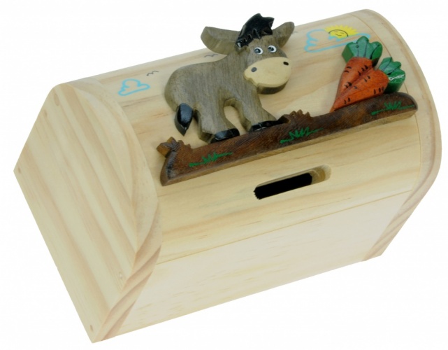 5215-DK: Donkey Money Box Treasure Chests (Pack Size 3) Price Breaks Available