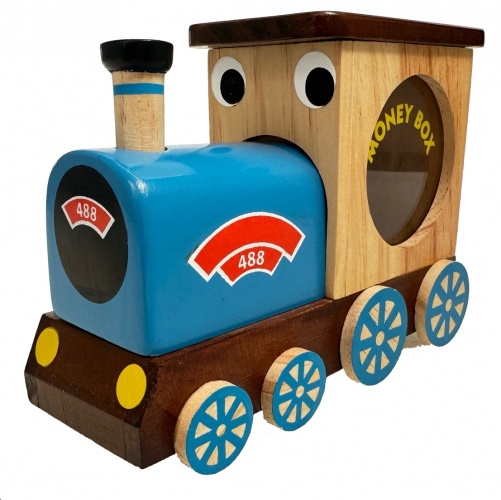 501MB: Steam Train Money Box (Hidden Lock) (Pack Size 3) Price Breaks Available