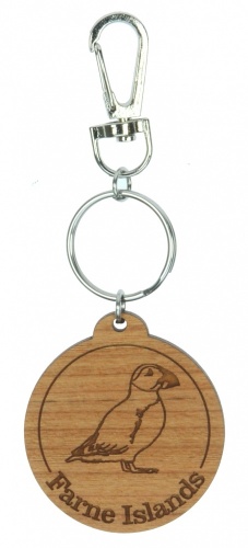 5001B-PF: Bespoke Puffin Keyrings - Your Text (Pack Size 36) Price Breaks Available