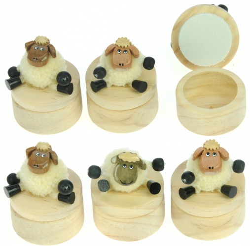 TRK-SH : Trinket Box - Sheep - W 4.5cm (Pack Size 36) Price Breaks Available