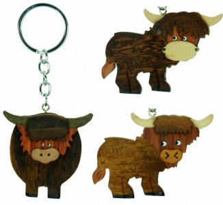 Keyring - Highland Cow - Loch Ness Gifts