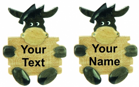 5043S-PL-DK:  Donkey Magnets - Your Text (Pack Size 72)