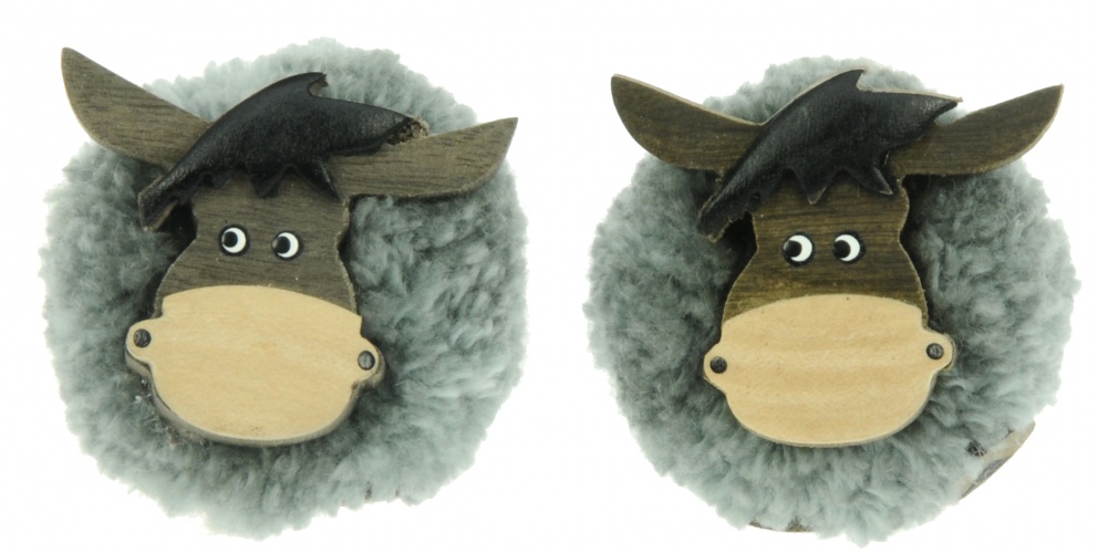 5043P-DKY : Donkey Pom Pom Magnets (Pack Size 72)