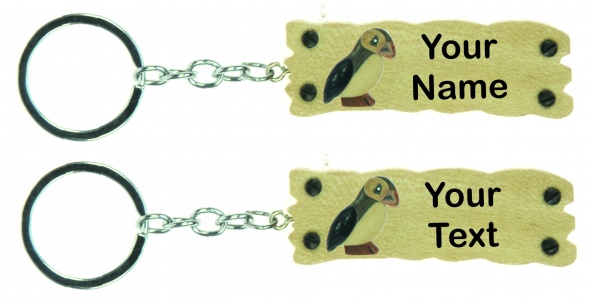 5001-SN-PF : Puffin Keyrings - Your Text (Pack Size 72) Price Breaks Available
