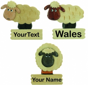 5043S-PLB-SH:  Sheep Magnets - Your Text (Pack Size 72)