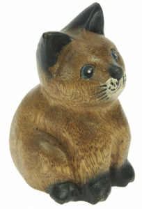 CT-SM - LAST FEW - Carved Cat (Height 10cm) (Pack Size 5)
